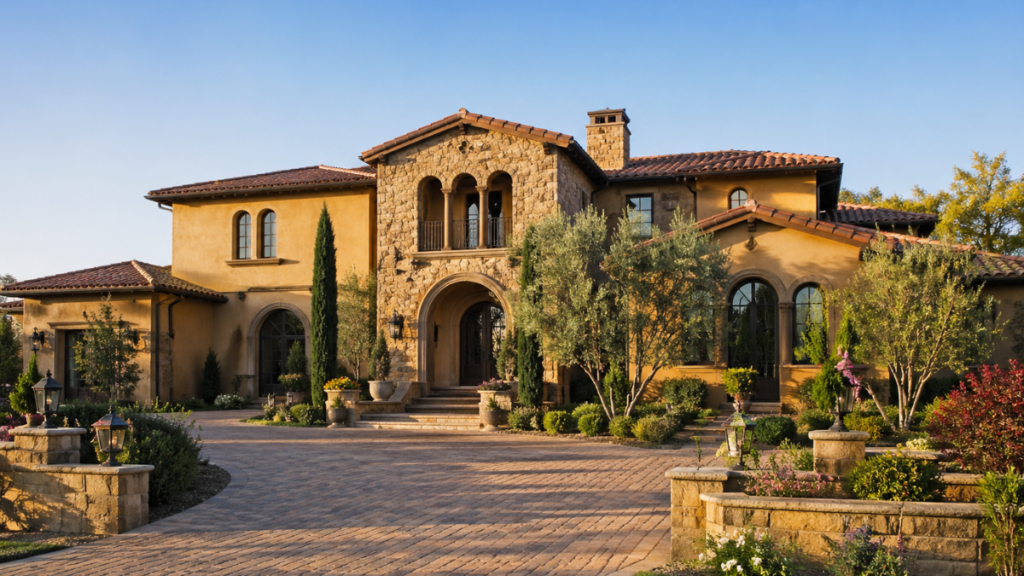2000s tuscan house
